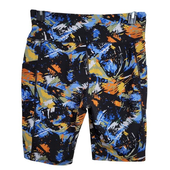 Cali Active High-Waisted Printed Workout Shorts (Size XL) - Picture 2 of 3